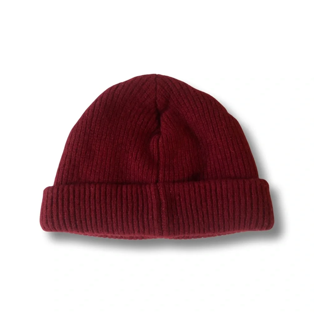 ❌sold❌Madewell $40 MSRP Wool Cozy-Knit Beanie Burgundy / Red #07792 SUPER WARM - Picture 2 of 8